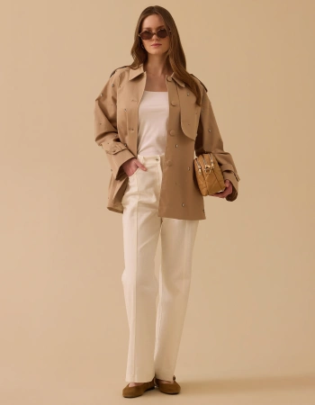 SEÇİL TRENÇ 2110002 - BEJ