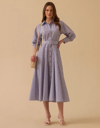 SEÇİL ELBİSE 1310020 - LACİVERT