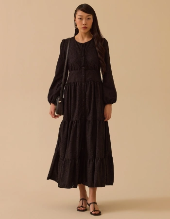 SCL ELBİSE 1311019 - SİYAH