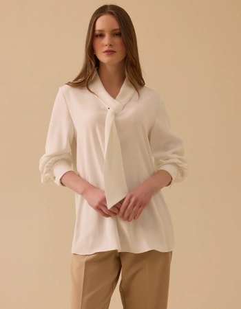 SEÇİL BLUZ 1810015 - EKRU