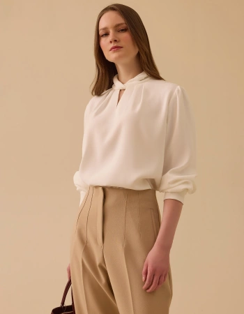 SEÇİL BLUZ 1810014 - EKRU