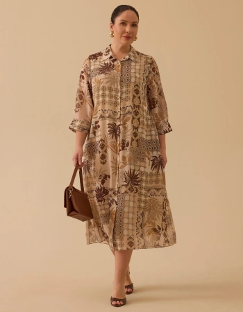 GALA-Xİ ELBİSE 1314024 - KAHVE