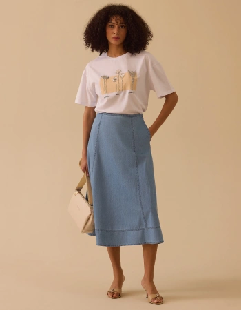 SEÇİL TSHIRT 2410004 - EKRU