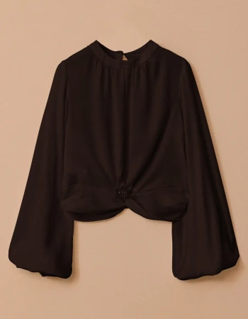 SEÇİL BLUZ 1810019 - SİYAH