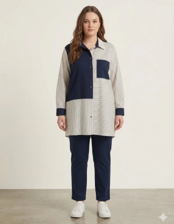 SEDNA TUNİK 3045 - LACİVERT