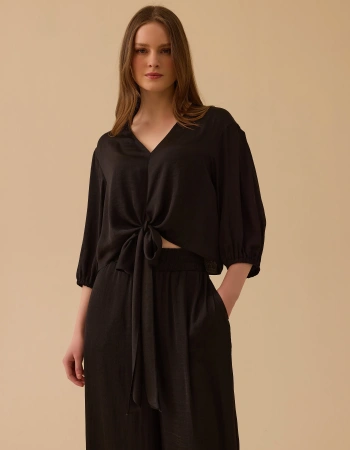 SEÇİL BLUZ 1810022 - SİYAH