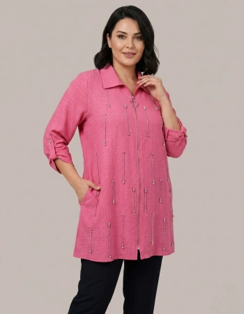 FLAŞ KETEN KAP 1134 - PEMBE