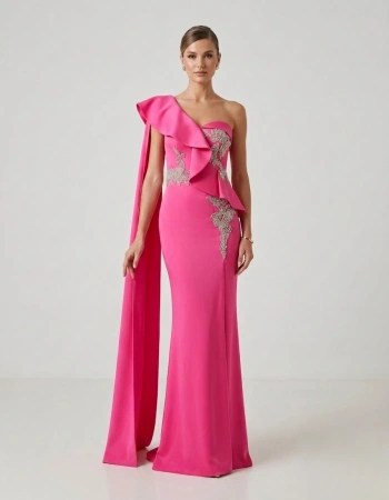 İLMİO ABİYE ELBİSE 6016020 - FUŞYA