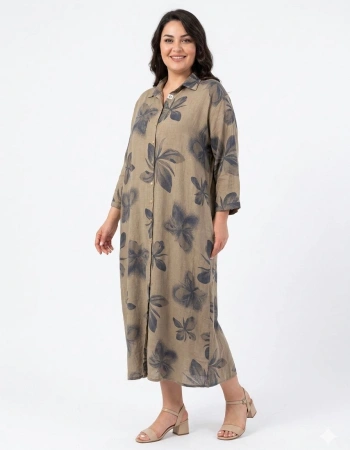 KHAOS ELBİSE 114 - KAHVE