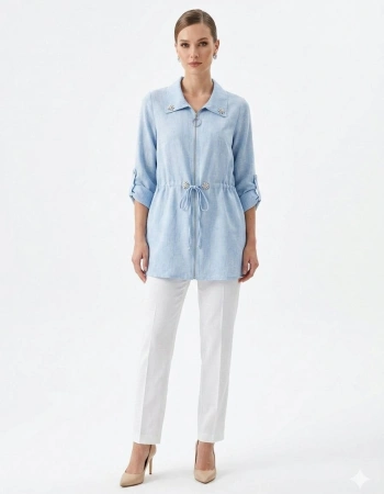 FLAŞ KETEN KAP 1117 - MAVİ