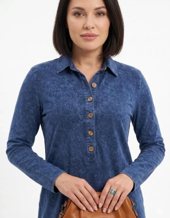 KHAOS ELBİSE 217 - İNDİGO