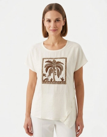 VEDİ BLUZ 7049 - EKRU