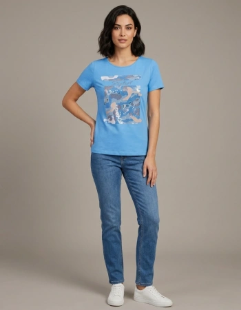 VEDİ T-SHIRT 3040 - MAVİ