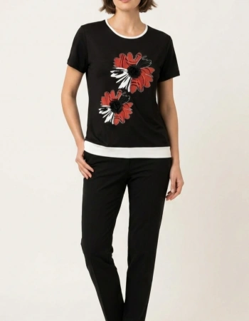 ANGORA BLUZ 25695 - SİYAH