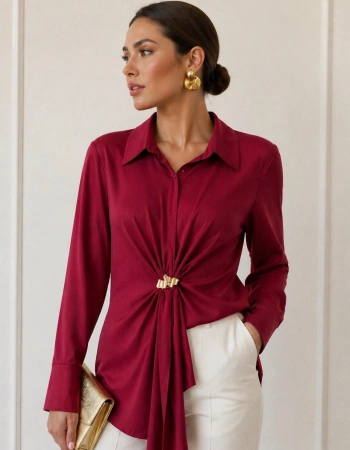 CLİO BLUZ 2398 - BORDO