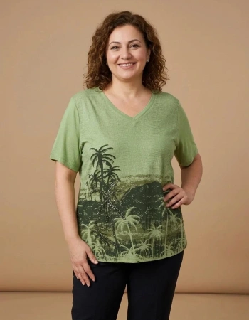 X-LİFE TSHIRT 7041 - YEŞİL