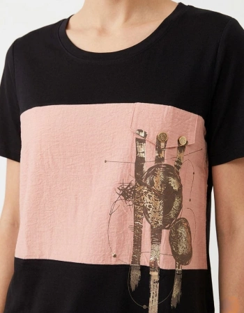VEDİ TSHIRT 7093 - SİYAH