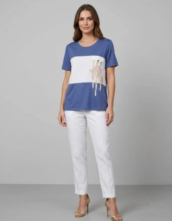 VEDİ TSHIRT 7093 - İNDİGO