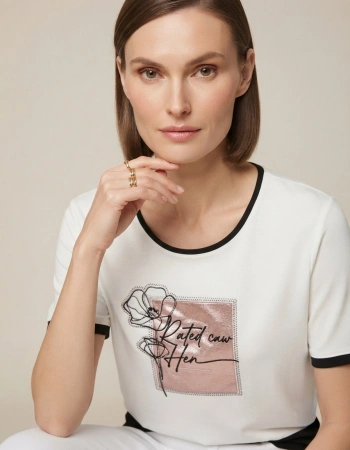 ANGORA BLUZ 25463 - EKRU