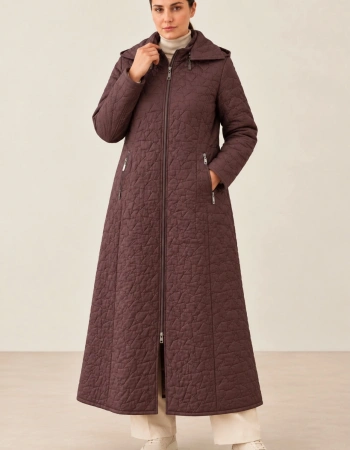 BERRİN YILDIZ MANTO 8670 - KAHVE