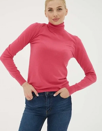 FASHION BALIKÇI YK KAZAK 780K1 - FUŞYA