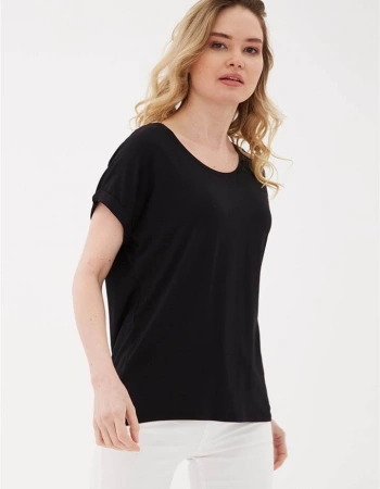 FASHION BLUZ 194K1 - SİYAH