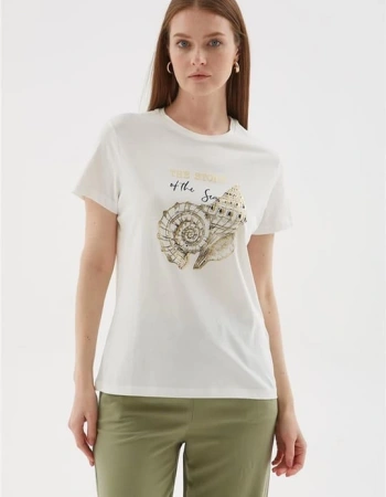 FASHION BLUZ 398K - EKRU