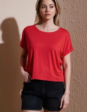 FASHION BLUZ 519K - CORAL