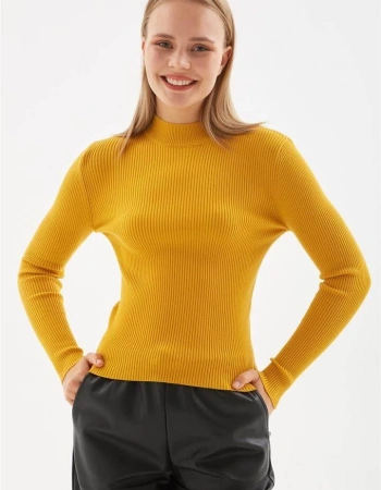 FASHION DİK YK KAZAK 112K1 - HARDAL