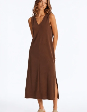 FASHION ELBİSE 378K1 - KAHVE