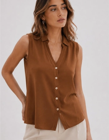 FASHION GÖMLEK 369K - KAHVE