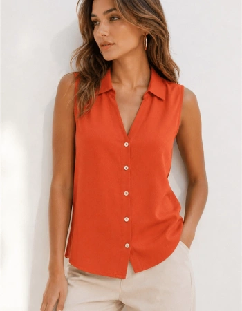 FASHION GÖMLEK 369K - KİREMİT