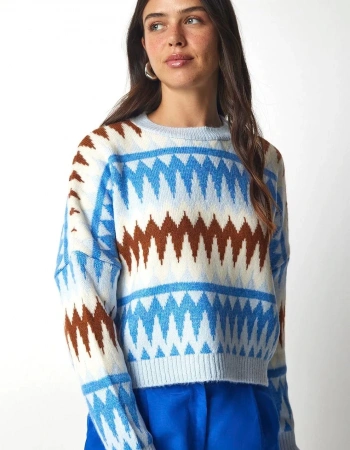 FASHION KAZAK 208K1 - MAVİ