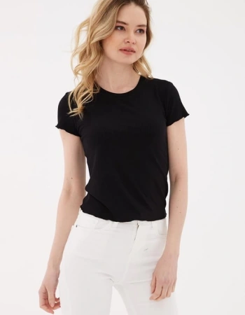 FASHION TSHIRT 444K1 - SİYAH