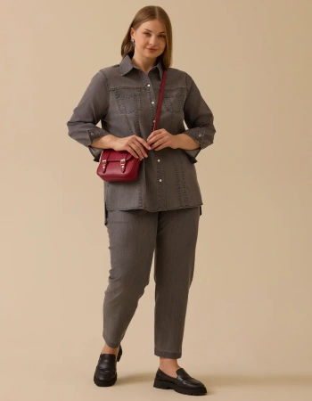 GALA-Xİ GÖMLEK 214004 - GRİ