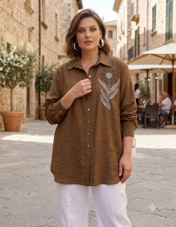 GİLDA TUNİK 40387 - KAHVE