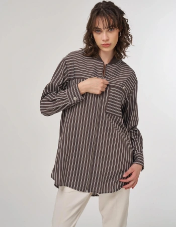 KYR TUNİK 81025 - KAHVE