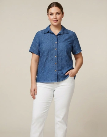 MAAMS BLUZ B-079 - İNDİGO