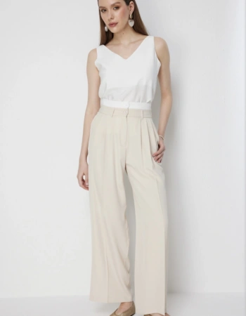 Mİ PANTOLON 85320 - KREM