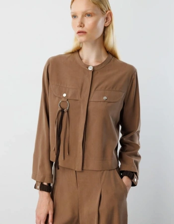 MODAİLGİ GÖMLEK 15043 - VİZON