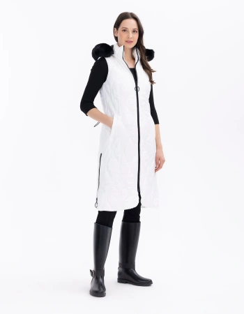 SCL ANORAK YELEK 1601011 - BEYAZ