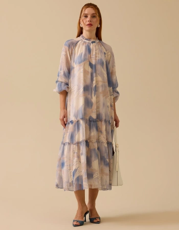 SCL ELBİSE 1311037 - MAVİ