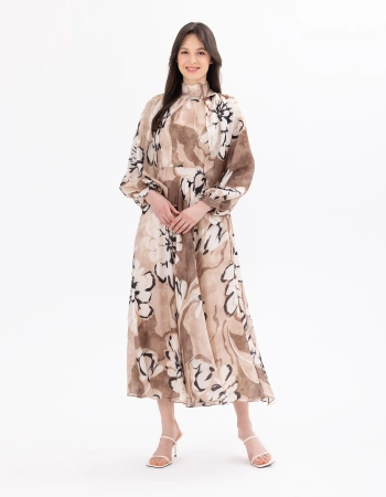 SCL ELBİSE 4001019 - BEJ