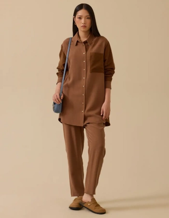 SCL PANTOLON 1011023 - KAHVE