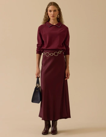 SEÇİL BLUZ 1710008 - BORDO