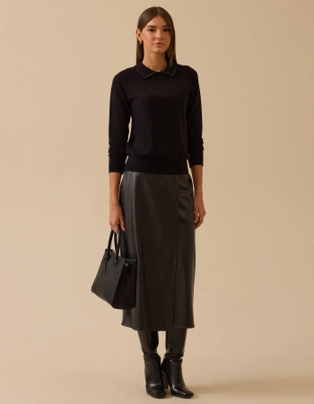 SEÇİL BLUZ 1710008 - SİYAH