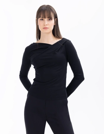 SEÇİL BLUZ 1810002 - SİYAH