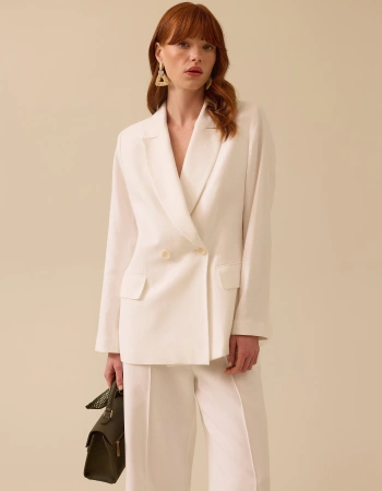 SEÇİL CEKET 1110019 - BEYAZ