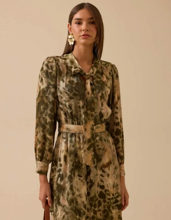 SEÇİL ELBİSE 1310015 - YEŞİL