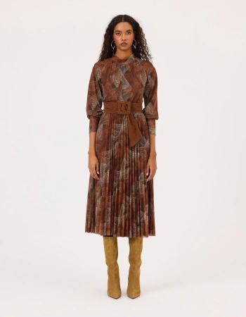 SEÇİL ELBİSE 1310026 - KAHVE